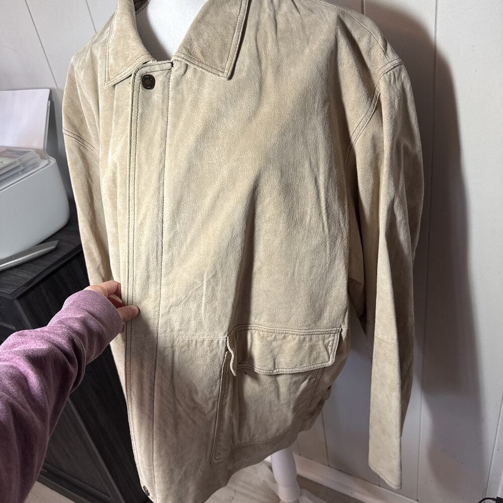 Vintage Wilsons M. Julian Leather Jacket Mens 2XL Suede Light Brown